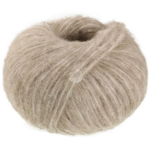 LANA GROSSA Alpaca Air II | Leichtes Schlauchgarn mit Baumwolle | Handstrickgarn aus 50% Alpaka (Baby), 27% Polyamid, 14% Baumwolle & 9% Schurwolle (Merino) | 50g Wolle, Stricken & Häkeln | 140m FB 33 von Lana Grossa