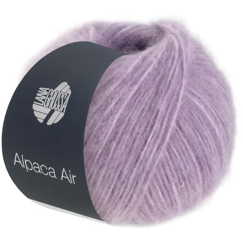 LANA GROSSA Alpaca Air | Leichtes Alpaka-Schlauchgarn | Handstrickgarn aus 62% Alpaka (Baby), 27% Polyamid & 11% Schurwolle (Merino Fein) | 50g Wolle zum Stricken & Häkeln | 140m Garn von Lana Grossa