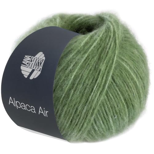 LANA GROSSA Alpaca Air | Leichtes Alpaka-Schlauchgarn | Handstrickgarn aus 62% Alpaka (Baby), 27% Polyamid & 11% Schurwolle (Merino Fein) | 50g Wolle zum Stricken & Häkeln | 140m Garn von Lana Grossa