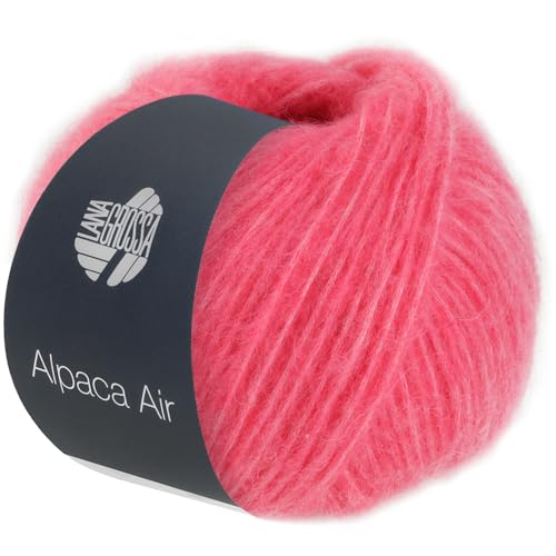 LANA GROSSA Alpaca Air | Leichtes Alpaka-Schlauchgarn | Handstrickgarn aus 62% Alpaka (Baby), 27% Polyamid & 11% Schurwolle (Merino Fein) | 50g Wolle zum Stricken & Häkeln | 140m Garn von Lana Grossa