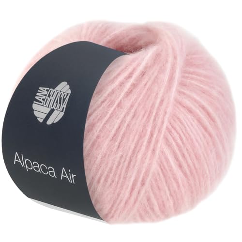 LANA GROSSA Alpaca Air | Leichtes Alpaka-Schlauchgarn | Handstrickgarn aus 62% Alpaka (Baby), 27% Polyamid & 11% Schurwolle (Merino Fein) | 50g Wolle zum Stricken & Häkeln | 140m Garn von Lana Grossa
