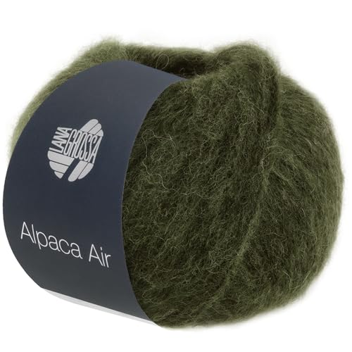 LANA GROSSA Alpaca Air | Leichtes Alpaka-Schlauchgarn | Handstrickgarn aus 62% Alpaka (Baby), 27% Polyamid & 11% Schurwolle (Merino Fein) | 50g Wolle zum Stricken & Häkeln | 140m Garn 25 von Lana Grossa