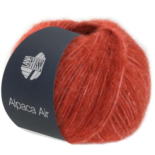 LANA GROSSA Alpaca Air | Leichtes Alpaka-Schlauchgarn | Handstrickgarn aus 62% Alpaka (Baby), 27% Polyamid & 11% Schurwolle (Merino Fein) | 50g Wolle zum Stricken & Häkeln | 140m Garn 19 von Lana Grossa