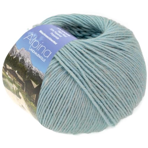LANA GROSSA Alpina | Landhauswolle und Trachtengarn, waschmaschinenfest | Handstrickgarn aus 80% Schurwolle & 20% Polyamid | 100g Wolle zum Stricken & Häkeln | 210m Garn 70 von Lana Grossa