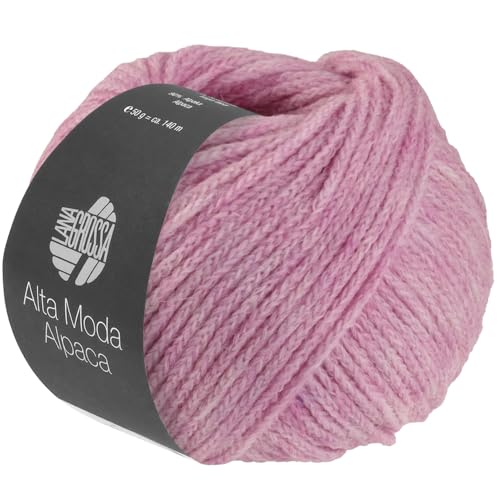 LANA GROSSA Alta Moda Alpaca | Kettengarn aus Alpaka (Baby) | Handstrickgarn aus 90% Alpaka (Baby), 5% Schurwolle (Merino) & 5% Polyamid | 50g Wolle zum Stricken & Häkeln | 140m Garn FB 109 von Lana Grossa