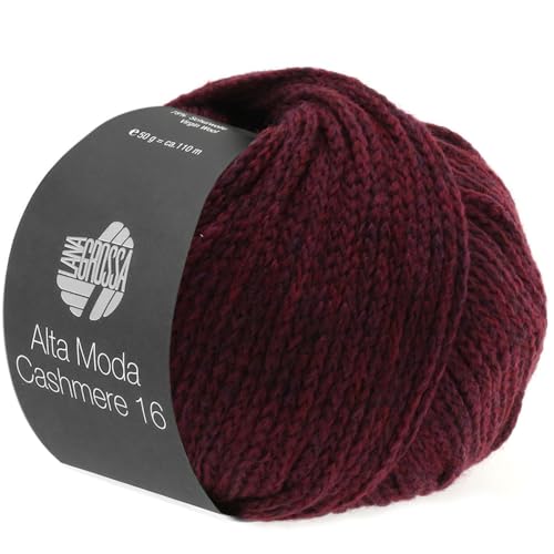 LANA GROSSA Alta Moda Cashmere 16 | Feinste 16 Mikron Merinowolle mit Kaschmiranteil | Handstrickgarn aus 78% Schurwolle (Merino) 12% Kaschmir & 10% Polyamid (Nylon) | 50g zum Stricken | 110m Garn 27 von Lana Grossa