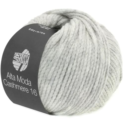 LANA GROSSA Alta Moda Cashmere 16 | Feinste 16 Mikron Merinowolle mit Kaschmiranteil | Handstrickgarn aus 78% Schurwolle (Merino) 12% Kaschmir & 10% Polyamid (Nylon) | 50g zum Stricken | 110m Garn 1 von Lana Grossa