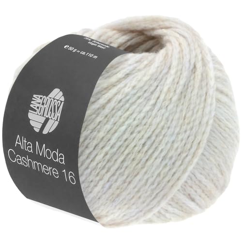 LANA GROSSA Alta Moda Cashmere 16 | Feinste 16 Mikron Merinowolle mit Kaschmiranteil | Handstrickgarn aus 78% Schurwolle (Merino) 12% Kaschmir & 10% Polyamid (Nylon) | 50g zum Stricken | 110m Garn 41 von Lana Grossa