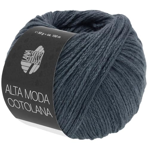 LANA GROSSA Alta Moda Cotolana | Edles Kettengarn aus 45% Schurwolle (Merino superwash), 45% Pima Baumwolle & 10% Polyamid| 50g Wolle zum Stricken & Häkeln | 150m Garn FB 64 von Lana Grossa