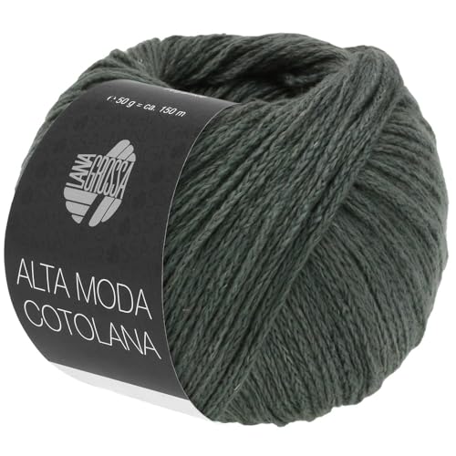 LANA GROSSA Alta Moda Cotolana | Edles Kettengarn aus 45% Schurwolle (Merino superwash), 45% Pima Baumwolle & 10% Polyamid| 50g Wolle zum Stricken & Häkeln | 150m Garn von Lana Grossa