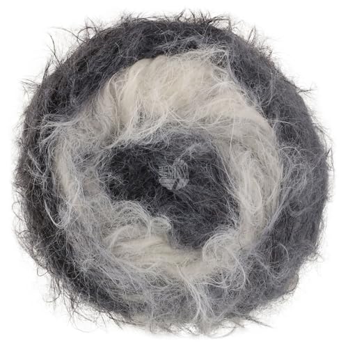 LANA GROSSA Basta Mista | Fake Fur Look, locker verzwirnter Franseneffekt & Merinofasern | Handstrickgarn aus 50% Schurwolle & 50% Polyamid | 50g Wolle zum Stricken & Häkeln | 100m Garn FB 109 von Lana Grossa