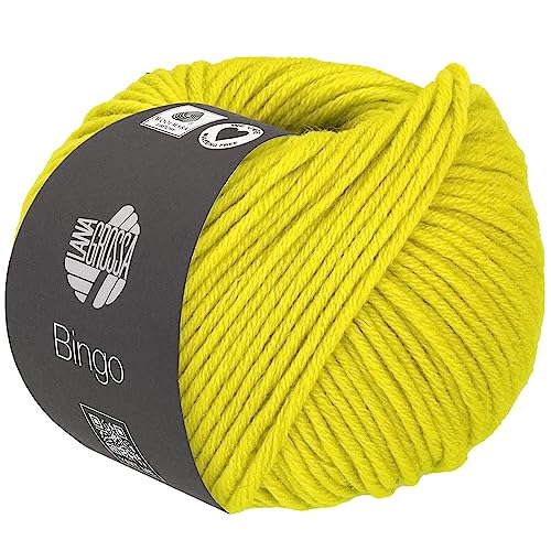 LANA GROSSA Bingo | Extrafeine Merinowolle waschmaschinenfest und filzfrei | Handstrickgarn aus 100% Schurwolle (Merino extrafein) | 50g Wolle zum Stricken & Häkeln | 80m Garn FB 765 von Lana Grossa