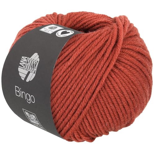 LANA GROSSA Bingo | Extrafeine Merinowolle waschmaschinenfest und filzfrei | Handstrickgarn aus 100% Schurwolle (Merino extrafein) | 50g Wolle zum Stricken & Häkeln | 80m Garn von Lana Grossa