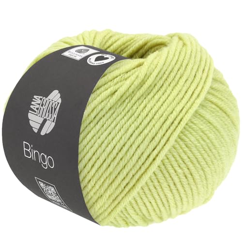 LANA GROSSA Bingo | Extrafeine Merinowolle waschmaschinenfest und filzfrei | Handstrickgarn aus 100% Schurwolle (Merino extrafein) | 50g Wolle zum Stricken & Häkeln | 80m Garn FB 772 von Lana Grossa