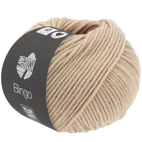 LANA GROSSA Bingo | Extrafeine Merinowolle waschmaschinenfest und filzfrei | Handstrickgarn aus 100% Schurwolle (Merino extrafein) | 50g Wolle zum Stricken & Häkeln | 80m Garn FB 770 von Lana Grossa