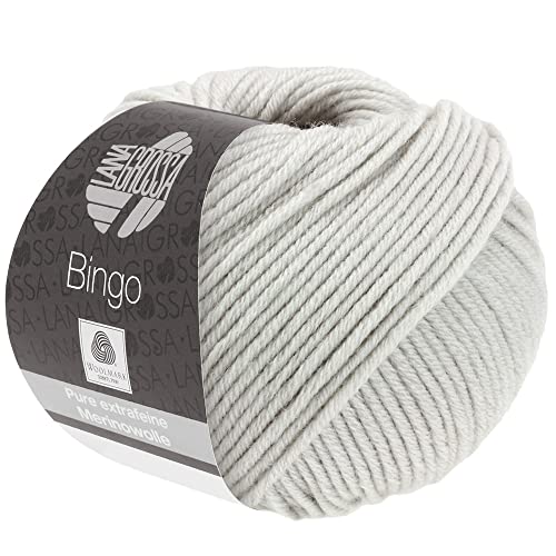 LANA GROSSA Bingo | Extrafeine Merinowolle waschmaschinenfest und filzfrei | Handstrickgarn aus 100% Schurwolle (Merino extrafein) | 50g Wolle zum Stricken & Häkeln | 80m Garn FB 747 von Lana Grossa