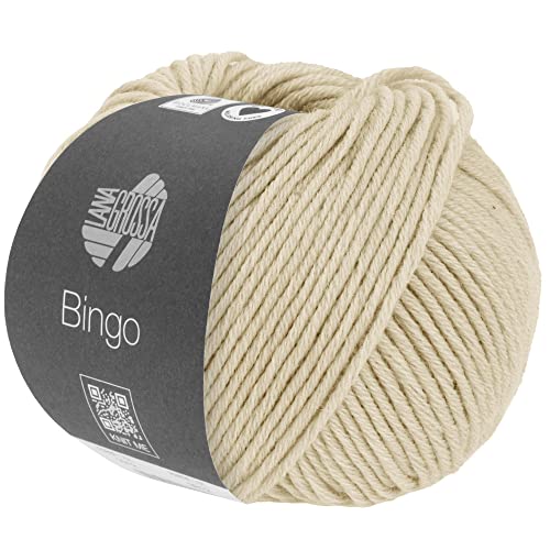 LANA GROSSA Bingo Melange | Extrafeine Merinowolle waschmaschinenfest und filzfrei | Handstrickgarn aus 100% Schurwolle (Merino extrafein) | 50g Wolle zum Stricken & Häkeln | 80m Garn FB 1027 von Lana Grossa