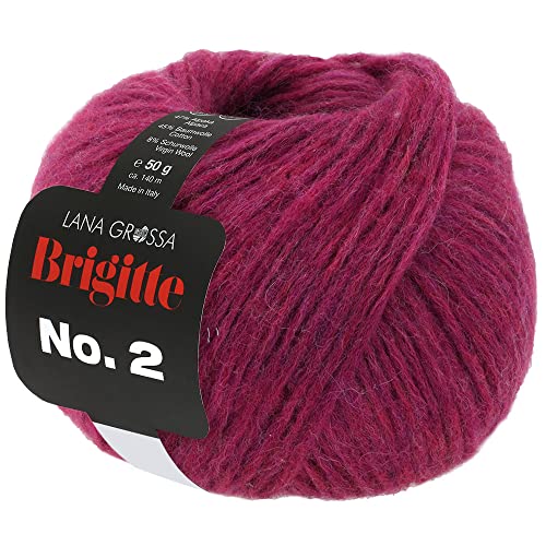 LANA GROSSA Brigitte Nr.2 | Edle Netzgarnstruktur aus Alpaka und Baumwolle | Handstrickgarn aus 47% Alpaka, 45% Baumwolle & 8% Schurwolle | 50g Wolle zum Stricken & Häkeln | 140m Garn LANA GROSSA Brigitte Nr.2 | Edle Netzgarnstruktur aus Alpaka und Baumwolle | Handstrickgarn aus 47% Alpaka, 45% Baumwolle & 8% Schurwolle | 50g Wolle zum Stricken & Häkeln | 140m Garn von Lana Grossa