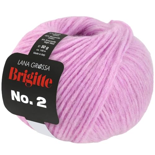 LANA GROSSA Brigitte Nr.2 Seta | Edle Netzgarnstruktur aus Alpaka und Baumwolle | Handstrickgarn aus 47% Alpaka, 45% Baumwolle & 8% Schurwolle | 50g Wolle zum Stricken & Häkeln | 140m Garn LANA GROSSA Brigitte Nr.2 Seta | Edle Netzgarnstruktur aus Alpaka und Baumwolle | Handstrickgarn aus 47% Alpaka, 45% Baumwolle & 8% Schurwolle | 50g Wolle zum Stricken & Häkeln | 140m Garn von Lana Grossa