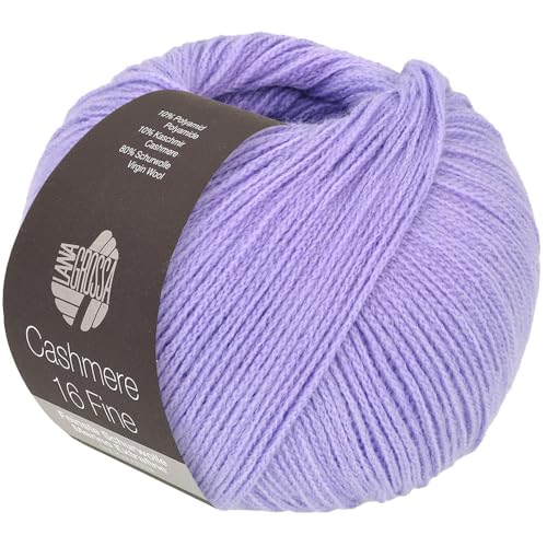LANA GROSSA Cashmere 16 Fine | Aus Kaschmir- und Merinowolle | Handstrickgarn aus 80% Schurwolle (Merino extrafine), 10% Kaschmir & Polyamid | 50g Wolle zum Stricken & Häkeln | 320m Garn FB 51 von Lana Grossa