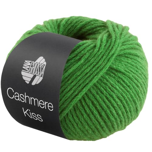 LANA GROSSA Cashmere Kiss | Edle Merino-Kaschmir-Mischung | Handstrickgarn aus 70% Schurwolle (Merino superfein) & 30% Kaschmir | 25g Wolle zum Stricken & Häkeln | 70m Garn FB 115 von Lana Grossa
