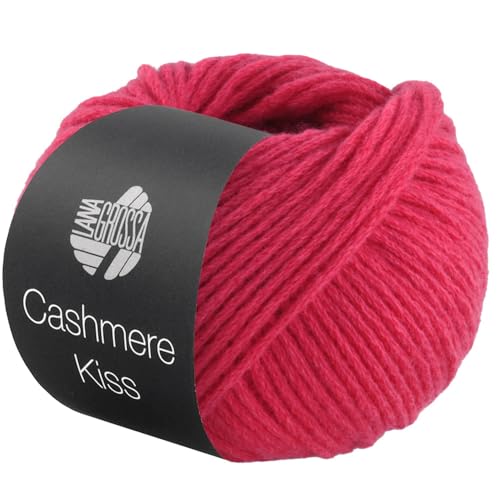 LANA GROSSA Cashmere Kiss | Edle Merino-Kaschmir-Mischung | Handstrickgarn aus 70% Schurwolle (Merino superfein) & 30% Kaschmir | 25g Wolle zum Stricken & Häkeln | 70m Garn von Lana Grossa