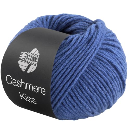 LANA GROSSA Cashmere Kiss | Edle Merino-Kaschmir-Mischung | Handstrickgarn aus 70% Schurwolle (Merino superfein) & 30% Kaschmir | 25g Wolle zum Stricken & Häkeln | 70m Garn von Lana Grossa