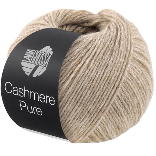 LANA GROSSA Cashmere Pure | Klassisch verzwirntes reines Kaschmirgarn | Handstrickgarn aus 100% Kaschmir | 25g Wolle zum Stricken & Häkeln | 115m Garn FB 4 von Lana Grossa