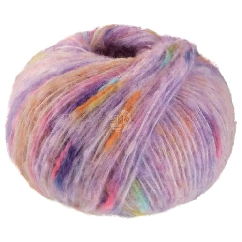 LANA GROSSA Cassata | Flauschiges Effektgarn mit bunten Farbspots| Handstrickgarn aus 54% Schurwolle (Merino extrafine), 30% Polyamid & 16% Baumwolle | 50g Wolle, Stricken & Häkeln | 175m FB 3 von Lana Grossa