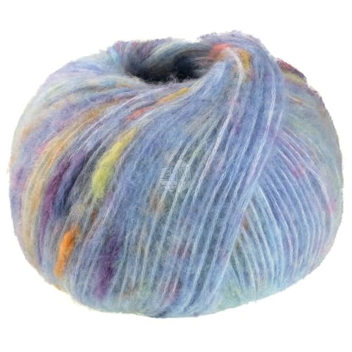 LANA GROSSA Cassata | Flauschiges Effektgarn mit bunten Farbspots| Handstrickgarn aus 54% Schurwolle (Merino extrafine), 30% Polyamid & 16% Baumwolle | 50g Wolle, Stricken & Häkeln | 175m FB 5 von Lana Grossa