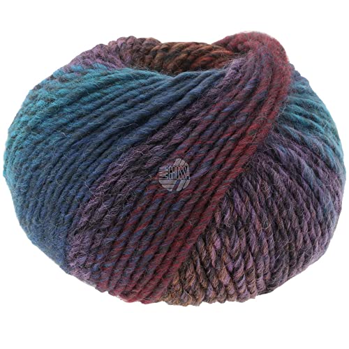 LANA GROSSA Colors for You | Voluminöses Dochtgarn mit Farbverlauf | Handstrickgarn aus 55% Schurwolle & 45% Polyacryl | 50g Wolle zum Stricken & Häkeln | 90m Garn LANA GROSSA Colors for You | Voluminöses Dochtgarn mit Farbverlauf | Handstrickgarn aus 55% Schurwolle & 45% Polyacryl | 50g Wolle zum Stricken & Häkeln | 90m Garn von Lana Grossa