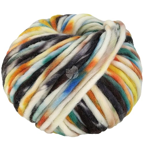LANA GROSSA Confetti | Fingerdickes Merino-Dochtgarn mit Sprenkeldruck | Handstrickgarn aus 100% Schurwolle (Merino) | 100g Wolle zum Stricken & Häkeln | 50m Garn FB 7 von Lana Grossa