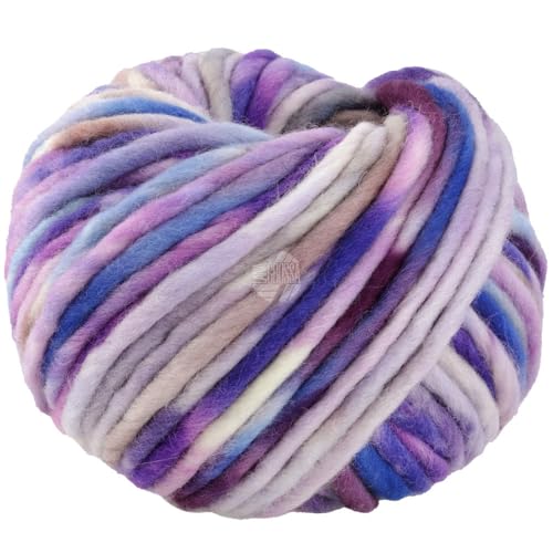 LANA GROSSA Confetti | Fingerdickes Merino-Dochtgarn mit Sprenkeldruck | Handstrickgarn aus 100% Schurwolle (Merino) | 100g Wolle zum Stricken & Häkeln | 50m Garn von Lana Grossa