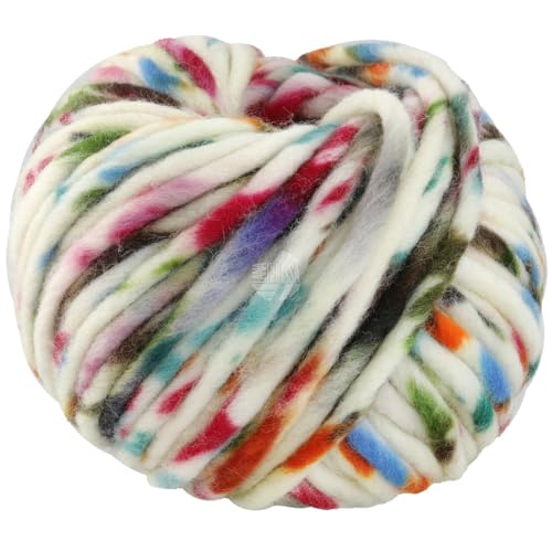 LANA GROSSA Confetti | Fingerdickes Merino-Dochtgarn mit Sprenkeldruck | Handstrickgarn aus 100% Schurwolle (Merino) | 100g Wolle zum Stricken & Häkeln | 50m Garn FB 203 von Lana Grossa