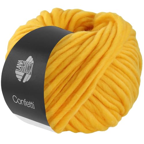 LANA GROSSA Confetti | Fingerdickes Merino-Dochtgarn mit Sprenkeldruck | Handstrickgarn aus 100% Schurwolle (Merino) | 100g Wolle zum Stricken & Häkeln | 50m Garn FB 101 von Lana Grossa