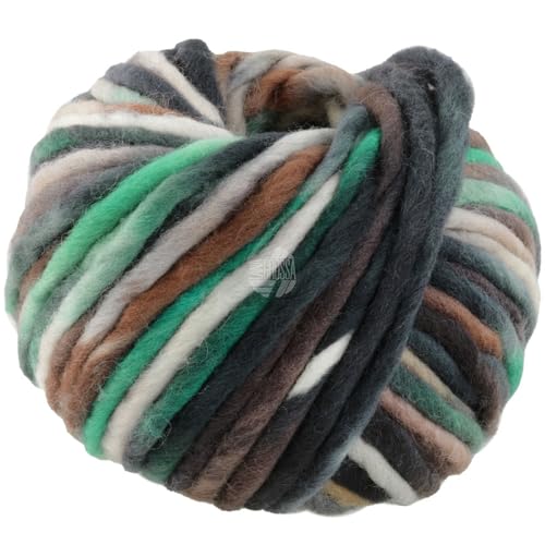 LANA GROSSA Confetti | Fingerdickes Merino-Dochtgarn mit Sprenkeldruck | Handstrickgarn aus 100% Schurwolle (Merino) | 100g Wolle zum Stricken & Häkeln | 50m Garn von Lana Grossa