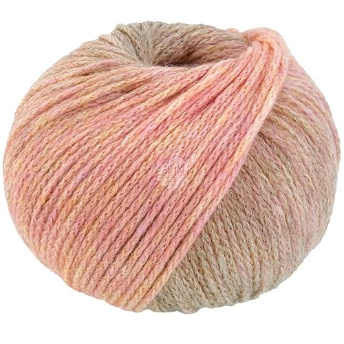 LANA GROSSA Cool Merino Degrade | Leichtes Kettengarn aus klassischer Merinowolle | Handstrickgarn aus 90% Schurwolle (Merino) & 10% Polyamid | 50g Wolle zum Stricken & Häkeln | 150m Garn FB 308 von Lana Grossa