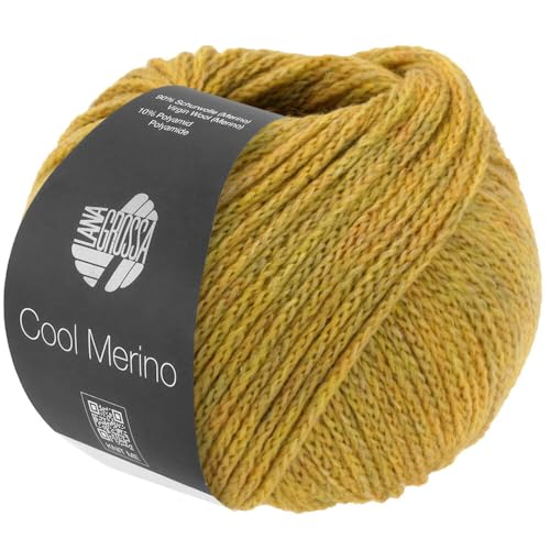 LANA GROSSA Cool Merino | Leichtes Kettengarn aus klassischer Merinowolle | Handstrickgarn aus 90% Schurwolle (Merino) & 10% Polyamid | 50g Wolle zum Stricken & Häkeln | 150m Garn FB 33 von Lana Grossa