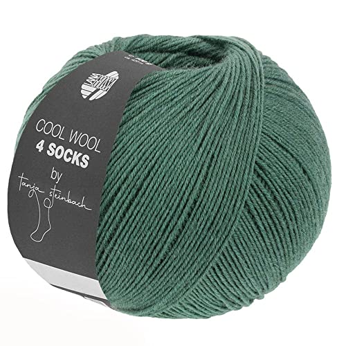 LANA GROSSA Cool Wool 4 Socks | Merino-Sockengarn aus mehrfach verzwirnten Einzelfäden | Handstrickgarne aus 75% Schurwolle (Merino extrafein) | 100g Wolle zum Stricken & Häkeln | 420m Garn von Lana Grossa
