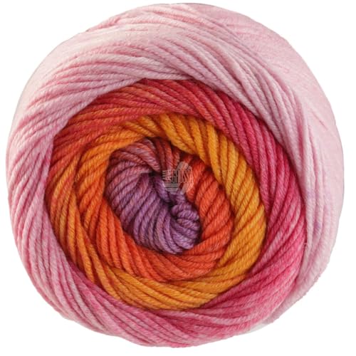 LANA GROSSA Cool Wool Big Color| Extrafeine Merinowolle waschmaschinenfest und filzfrei | Handstrickgarn aus 100% Schurwolle (Merino) | 50g Wolle zum Stricken & Häkeln | 120m Garn von Lana Grossa