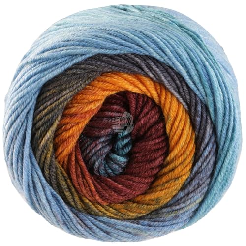 LANA GROSSA Cool Wool Big Color| Extrafeine Merinowolle waschmaschinenfest und filzfrei | Handstrickgarn aus 100% Schurwolle (Merino) | 50g Wolle zum Stricken & Häkeln | 120m Garn von Lana Grossa
