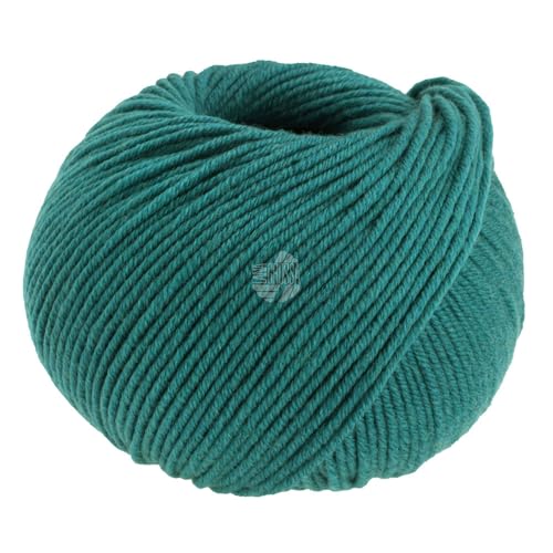 LANA GROSSA Cool Wool Big | Extrafeine Merinowolle waschmaschinenfest und filzfrei | Handstrickgarn aus 100% Schurwolle (Merino) | 50g Wolle zum Stricken & Häkeln | 120m Garn FB 1003 von Lana Grossa