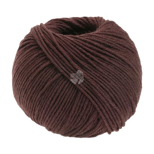 LANA GROSSA Cool Wool Big | Extrafeine Merinowolle waschmaschinenfest und filzfrei | Handstrickgarn aus 100% Schurwolle (Merino) | 50g Wolle zum Stricken & Häkeln | 120m Garn FB 987 von Lana Grossa