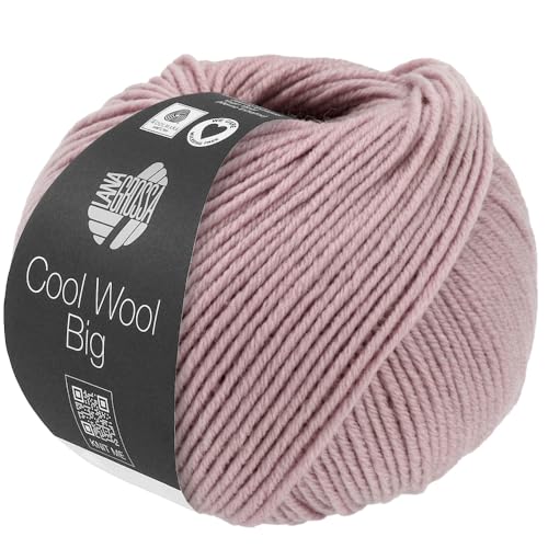 LANA GROSSA Cool Wool Big | Extrafeine Merinowolle waschmaschinenfest und filzfrei | Handstrickgarn aus 100% Schurwolle (Merino) | 50g Wolle zum Stricken & Häkeln | 120m Garn von Lana Grossa