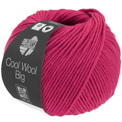 LANA GROSSA Cool Wool Big Melange | Extrafeine Merinowolle waschmaschinenfest und filzfrei | Handstrickgarn aus 100% Schurwolle (Merino) | 50g Wolle zum Stricken & Häkeln | 120m Garn FB 1632 von Lana Grossa
