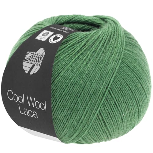LANA GROSSA Cool Wool Lace | Extrafeine Merinowolle waschmaschinenfest und filzfrei | Handstrickgarn aus 100% Schurwolle (Merino) | 50g Wolle zum Stricken & Häkeln | 400m Garn FB 39 von Lana Grossa