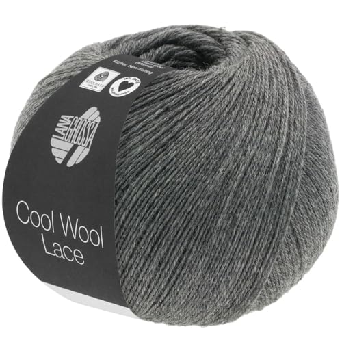 LANA GROSSA Cool Wool Lace | Extrafeine Merinowolle waschmaschinenfest und filzfrei | Handstrickgarn aus 100% Schurwolle (Merino) | 50g Wolle zum Stricken & Häkeln | 400m Garn FB 26 von Lana Grossa