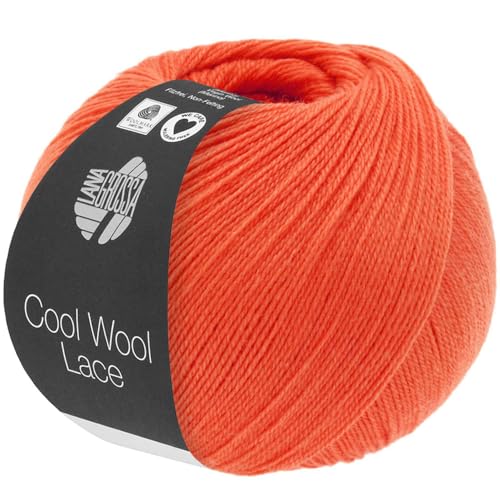 LANA GROSSA Cool Wool Lace | Extrafeine Merinowolle waschmaschinenfest und filzfrei | Handstrickgarn aus 100% Schurwolle (Merino) | 50g Wolle zum Stricken & Häkeln | 400m Garn von Lana Grossa