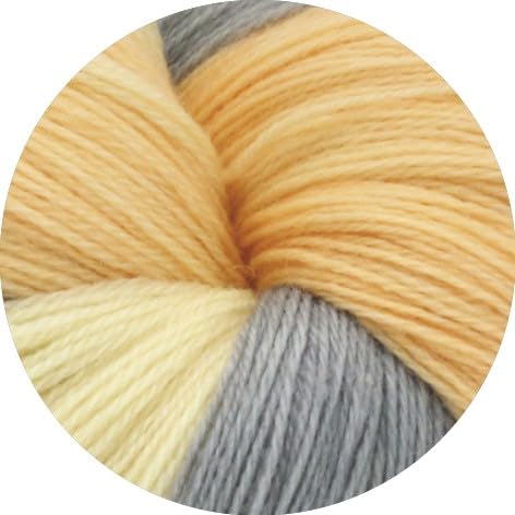 LANA GROSSA Cool Wool Lace Hand-Dyed | Extrafeine Merinowolle waschmaschinenfest, filzfrei und handgefärbt. | Handstrickgarn, 100% Schurwolle (Merino) | 100g Wolle zum Stricken & Häkeln | 800m Garn von Lana Grossa