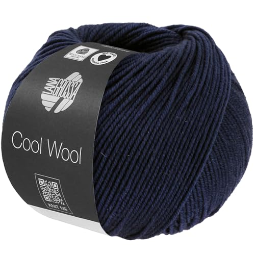 LANA GROSSA Cool Wool Melange | Extrafeine Merinowolle waschmaschinenfest und filzfrei | Handstrickgarn aus 100% Schurwolle (Merino extrafein) | 50g Wolle zum Stricken & Häkeln | 160m Garn FB 1494 von Lana Grossa